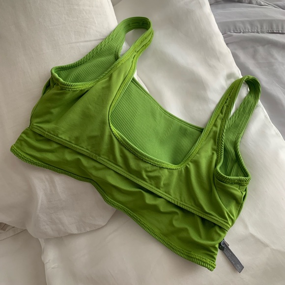 Green bralette/bikini top from Aerie - Picture 2 of 7